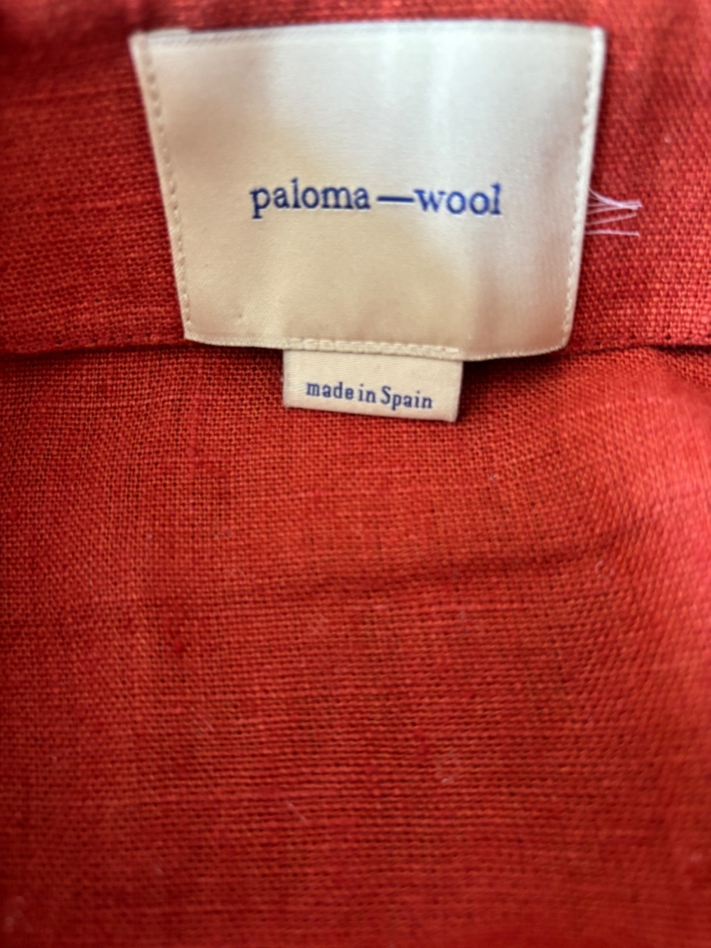 Paloma Wool Linen Midi Skirt | Burnt Orange | XS 36 | Pocket Belt - Picture 12 of 12